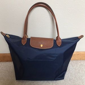 Longchamp large navy tote